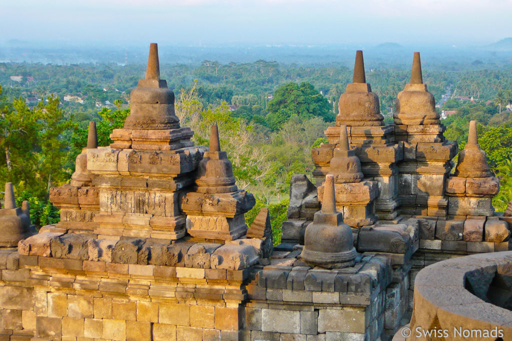 Umgebung des Borobodur Tempel