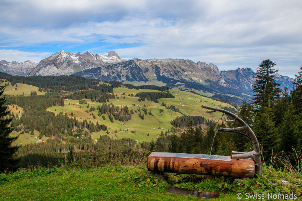 Wasserbrunnen entlang der Margelchopf Wanderung