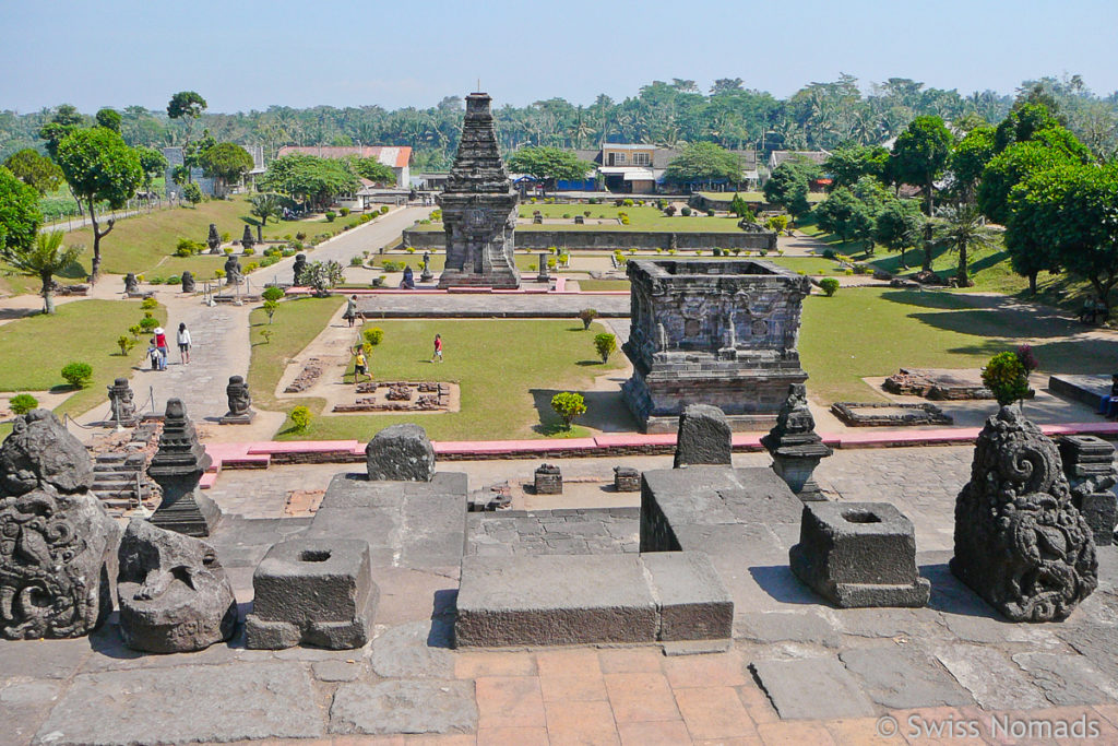 Überblick Candi Penataran bei Blitar in Ost-Java