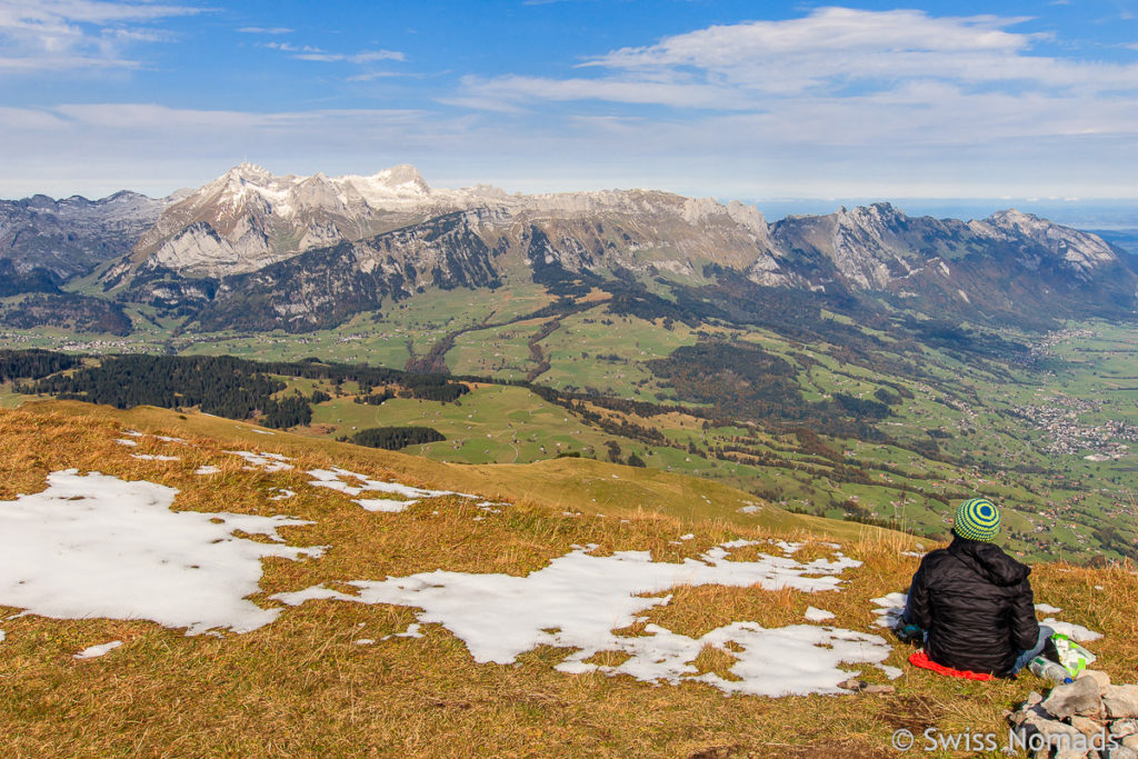 Aussicht ins Rheintal vom Margelchopf