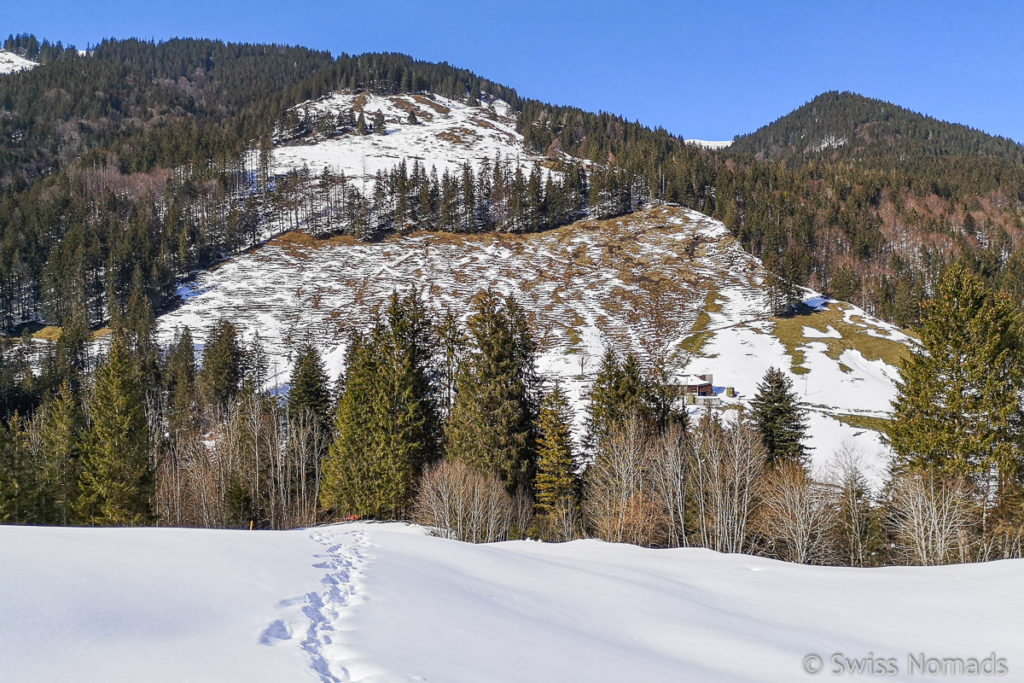 Wanderweg in Eugst im Appenzellerland