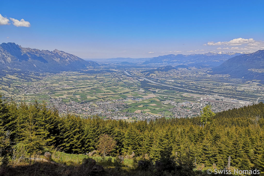 Aussicht über das Rheintal