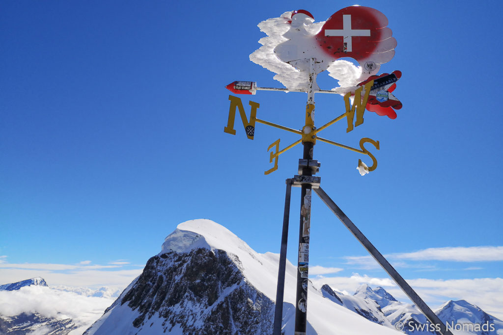 Aussicht auf das Breithorn vom Klein Matterhorn