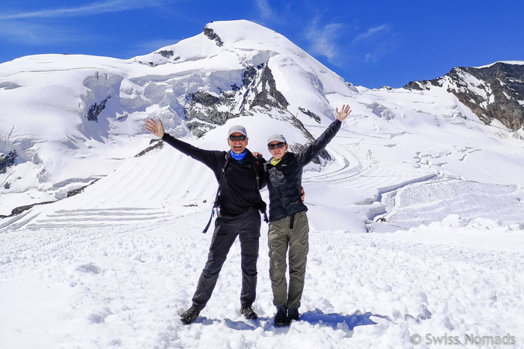 Reni und Marcel beim Allalinhorn unser erster 4000er