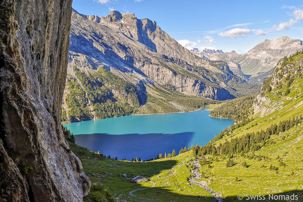 Oeschinensee bei Kandersteg entlang der Via Alpina