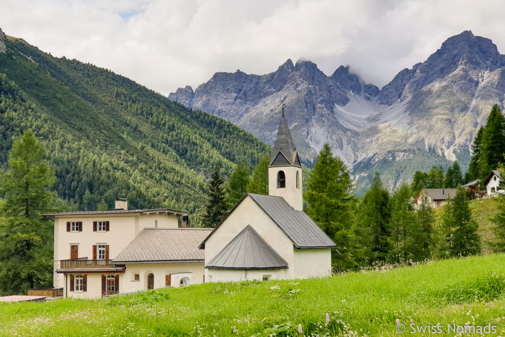 Kirche in S-charl im Engadin