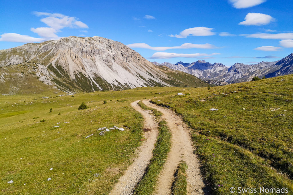 Wandern im Engadin auf dem Termel Hochplateau