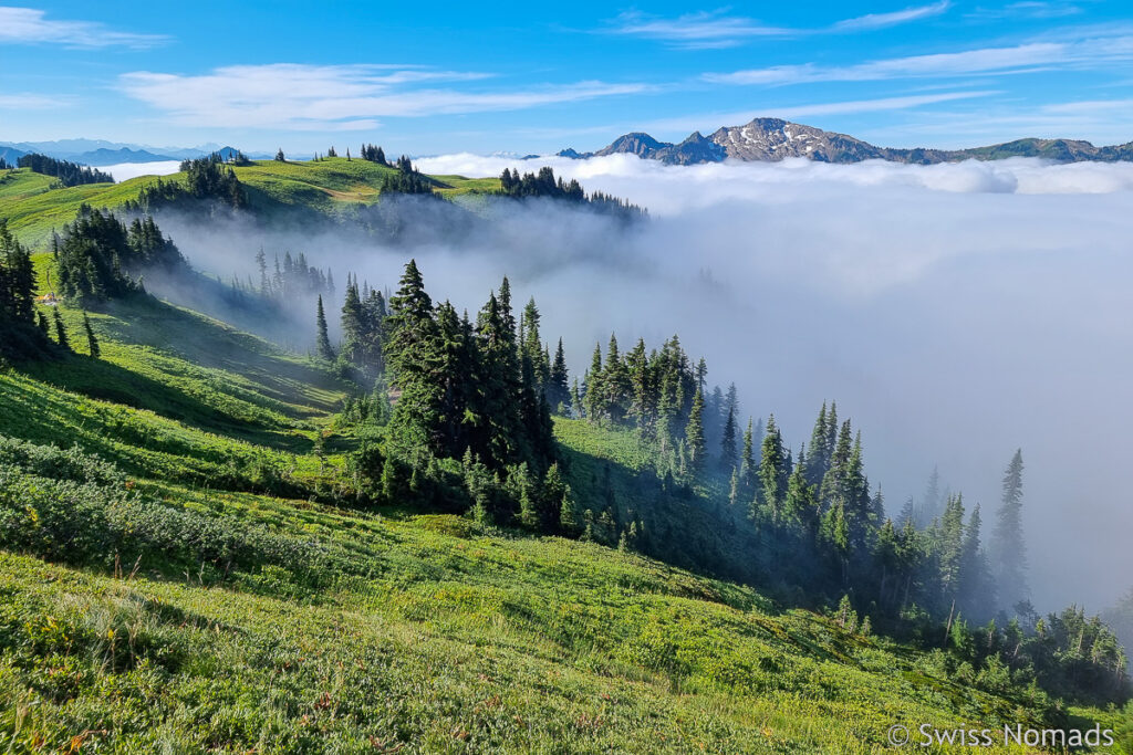 Aufstieg übers Nebelmeer