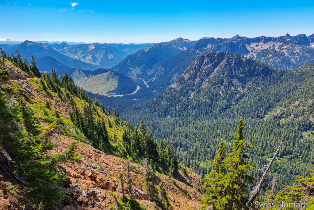 Aufstieg von Snoqualmie Pass