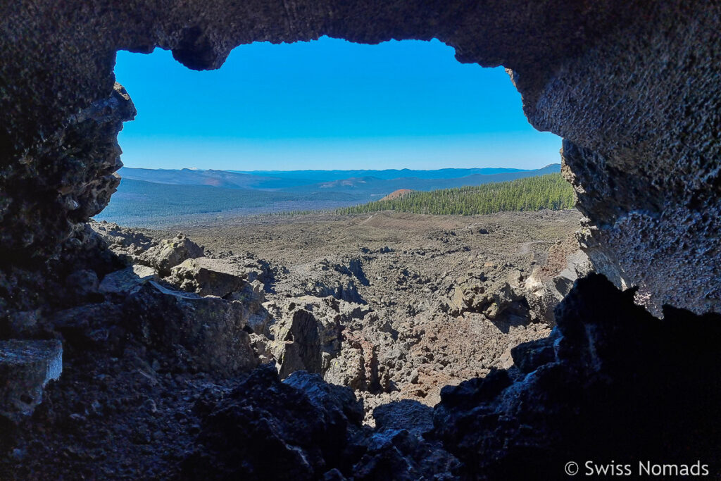 Aussicht aus der Lava Tube