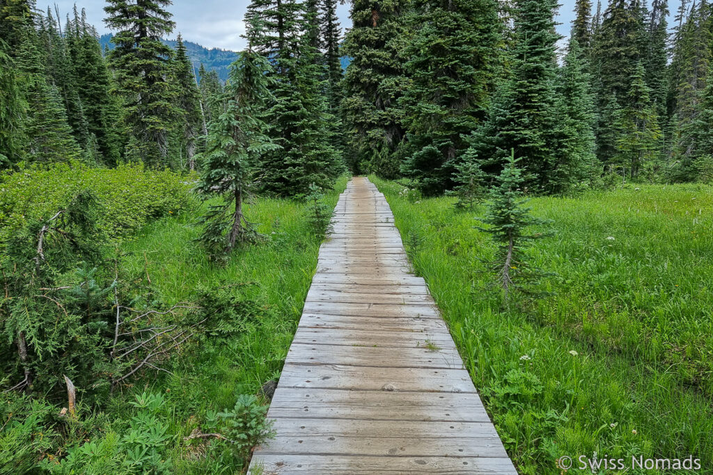 Boardwalk am PCT in Washington