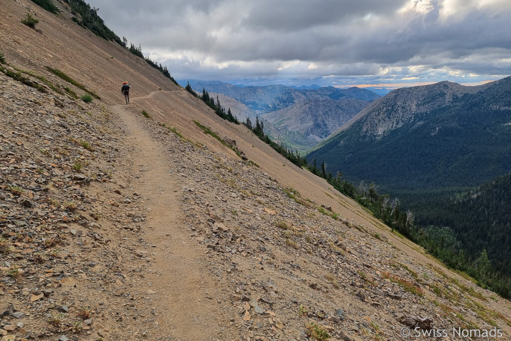 PCT durch Geröllfeld in Washington