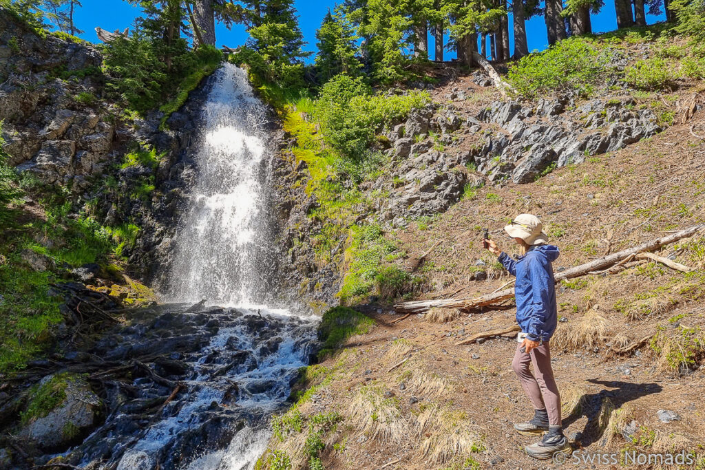 Obsidian Wasserfall in Oregon