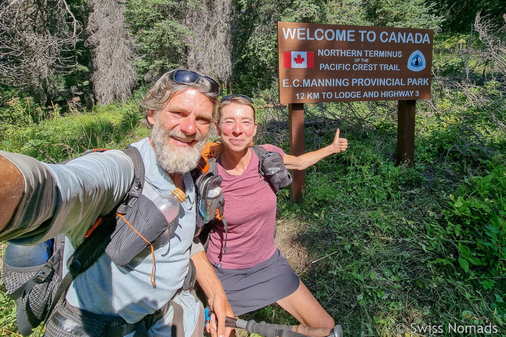 Pacific Crest Trail an der Kanadischen Grenze