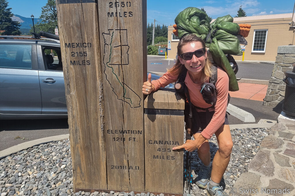 Pacific Crest Trail Marker in Cascade Locks