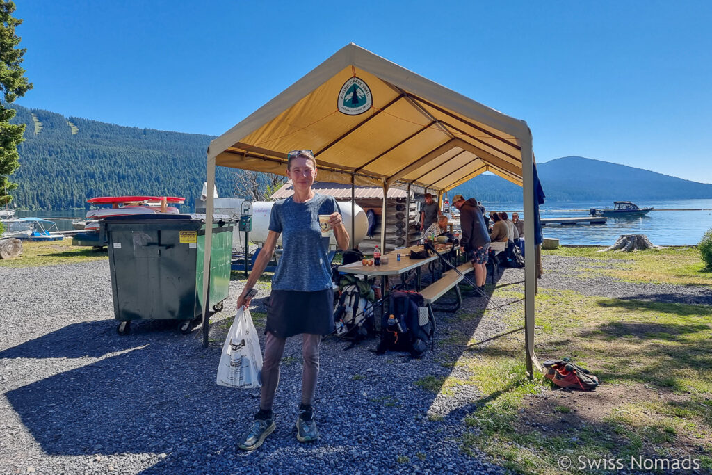 PCT Hiker bei der Shelter Cove