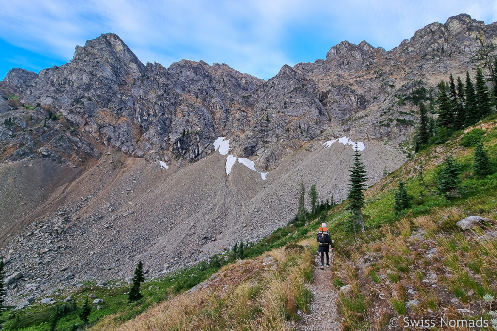 Auf dem PCT zurück zum Harts Pass