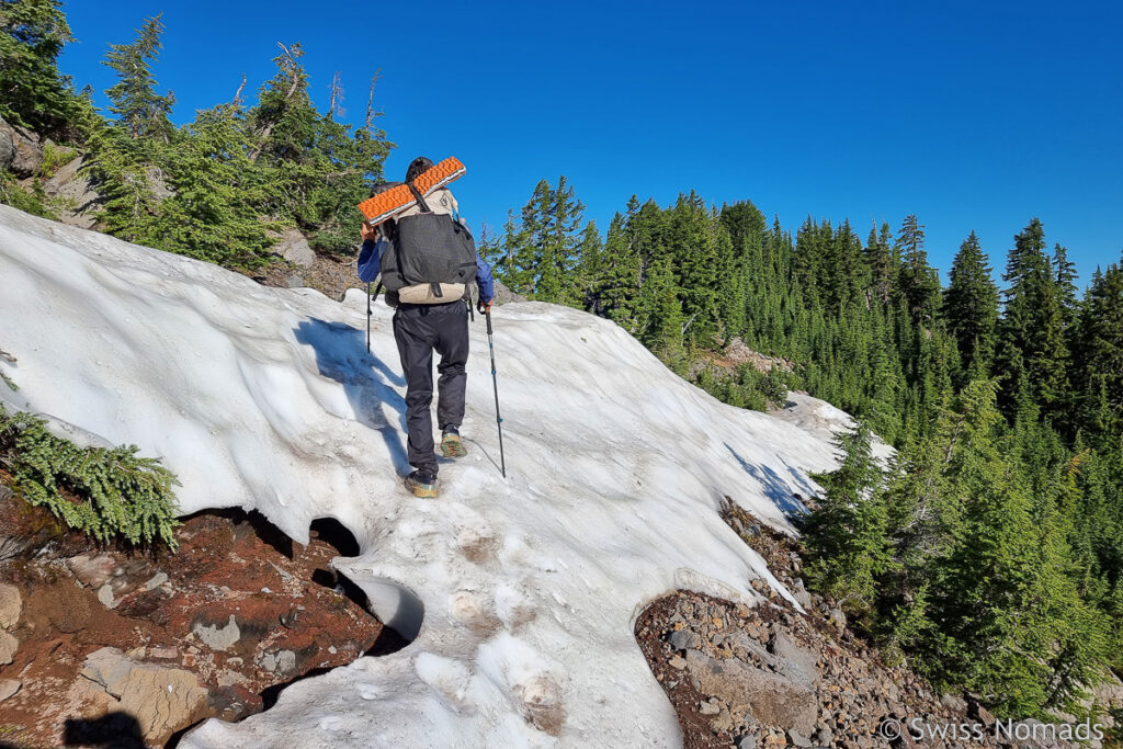 Schneefeld in Oregon auf dem PCT