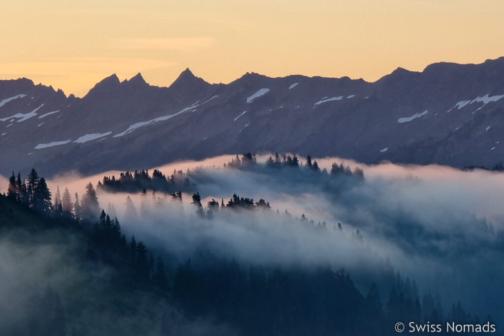 Sonnenaufgang mit Nebel