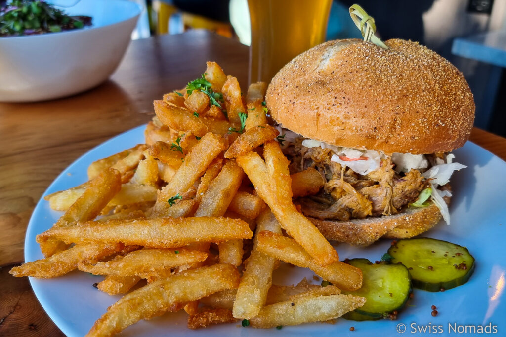 Thunder Island Brewery Burger