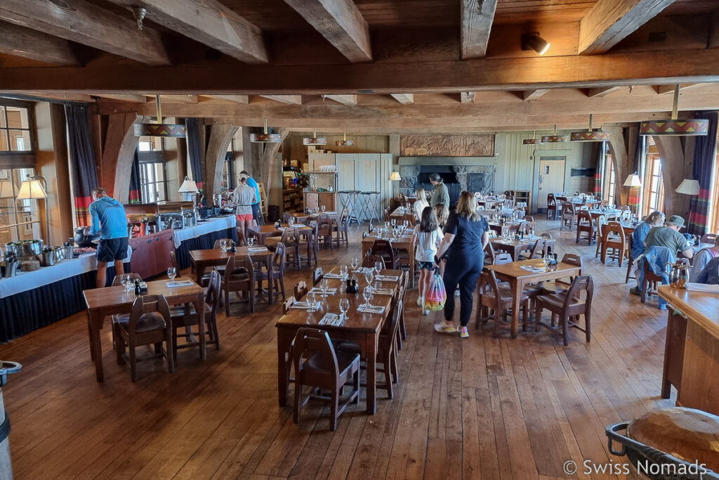 Speisesaal der Timberline Lodge in Oregon