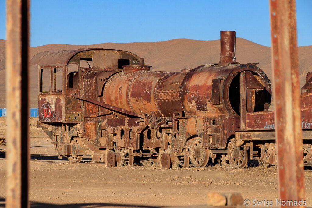 Dampflokomotive in Uyuni