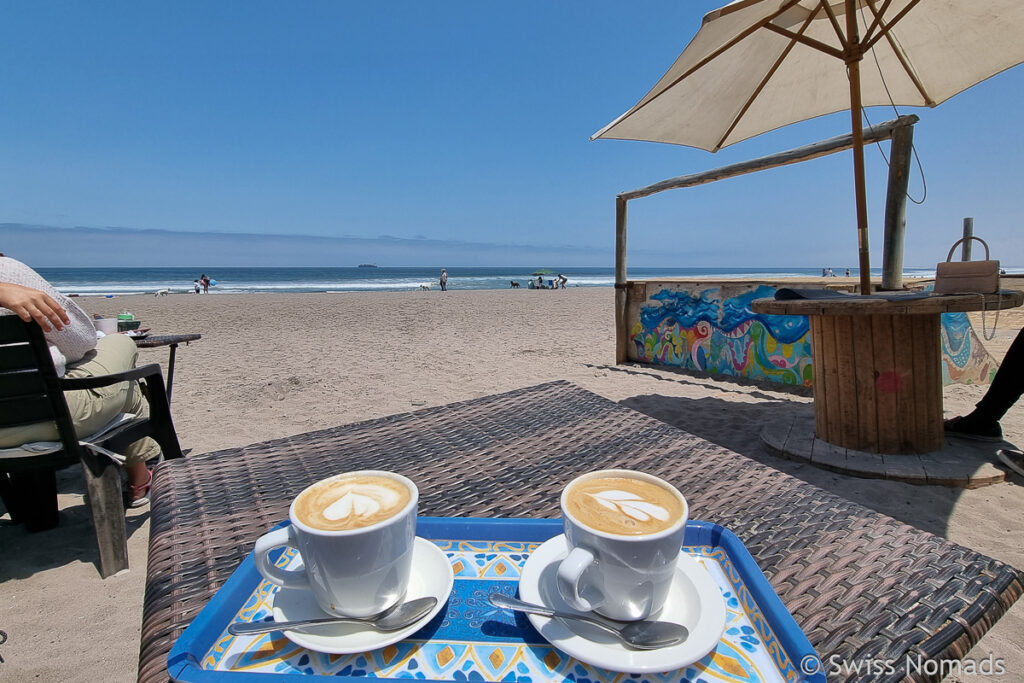 Kaffee am Strand von Arica