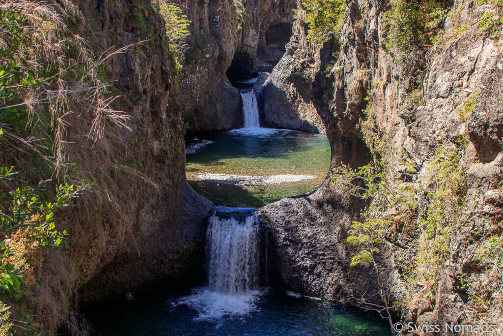 Siete Tazas wasserfälle in Zentralchile