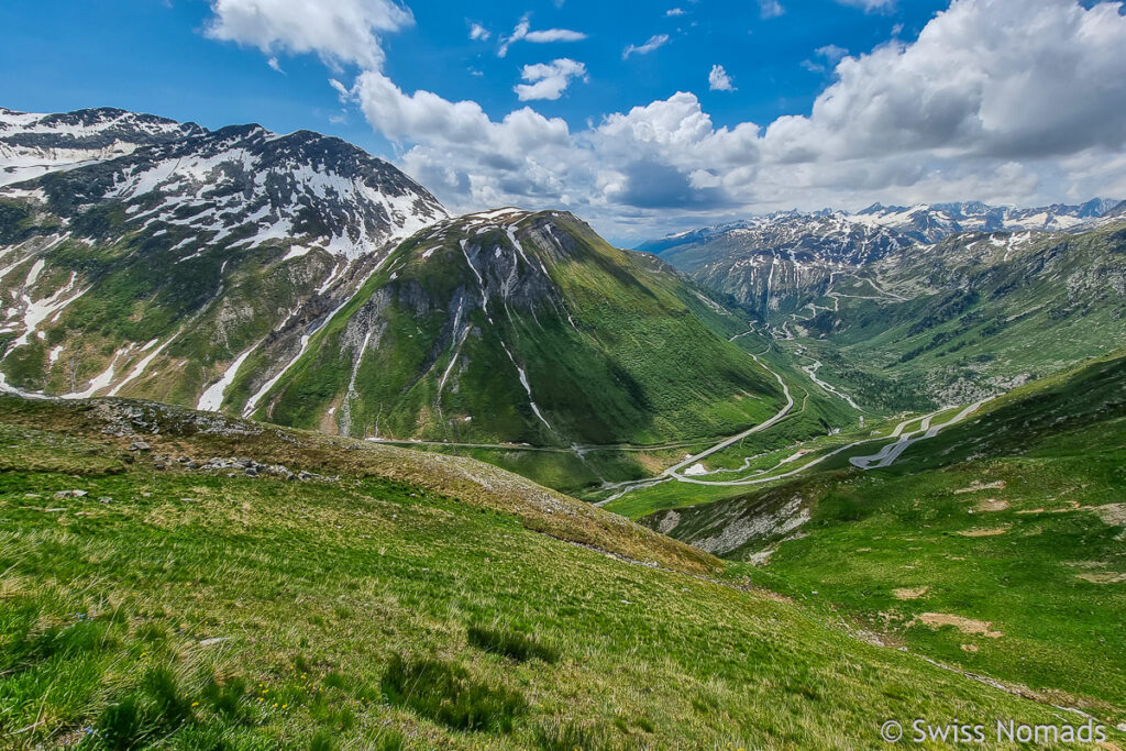 Aussicht auf Furka und Grimselpass