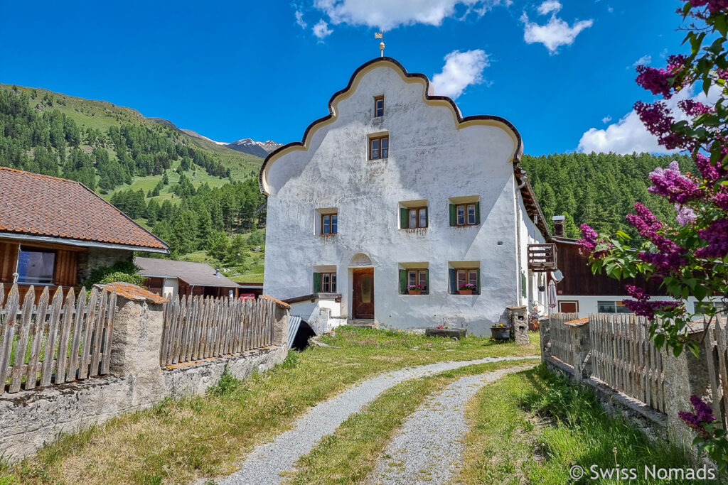 Haus in Bos-cha im Engadin