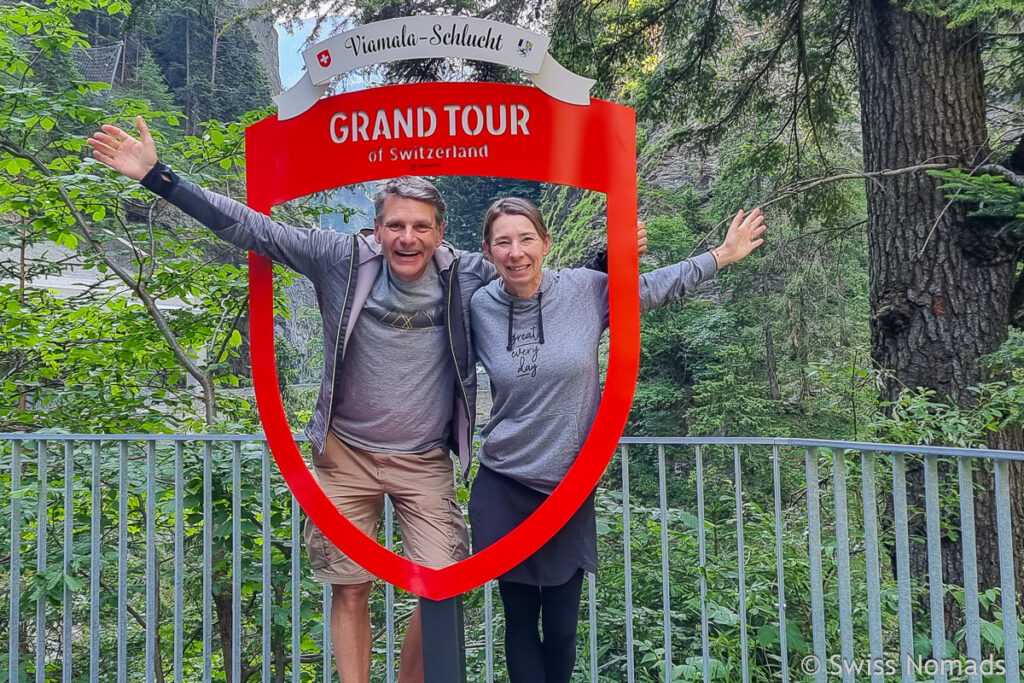 Reni und Marcel bei der Viamala Schlucht