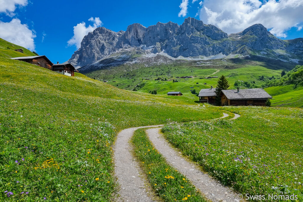 Wanderweg zum Partnunsee