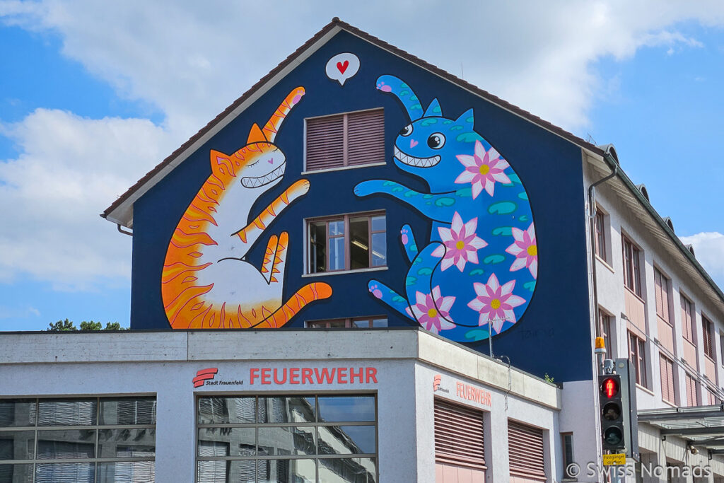 Mural bei Feuerwehr Streetart Festival Frauenfeld