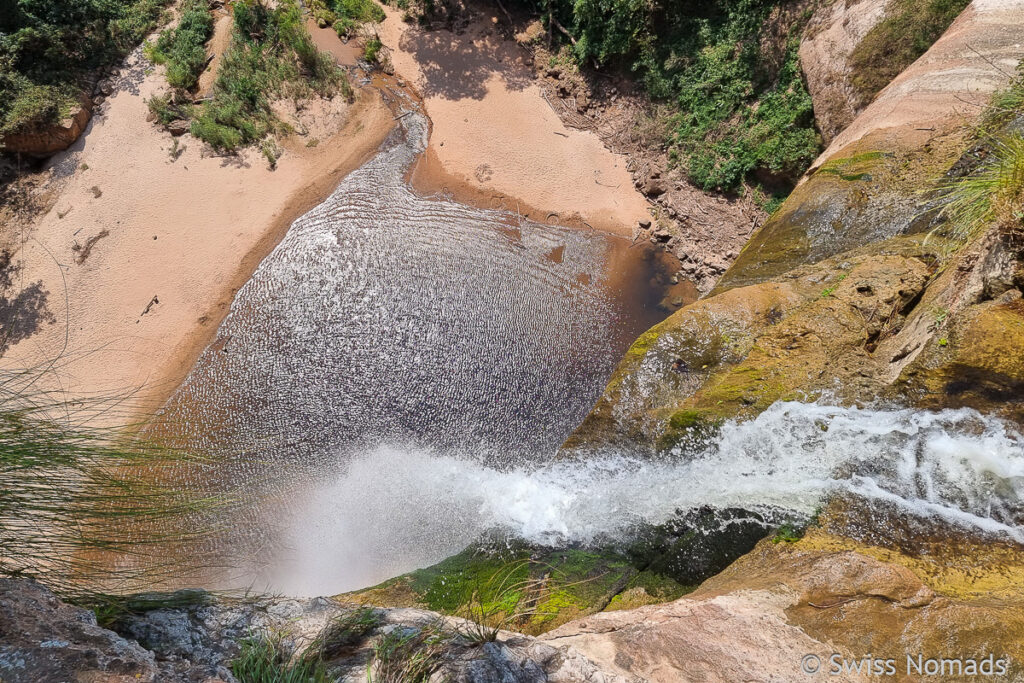 Wasserfall Jardim de las Delicias im Amboro Nationalpark