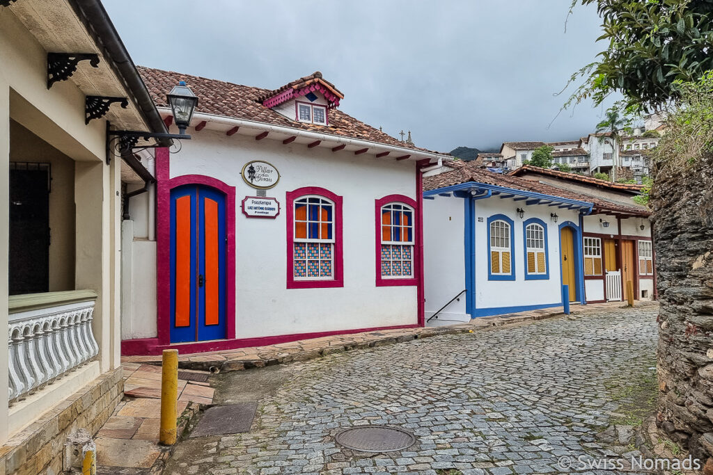 Kopfsteinpflastergasse in Ouro Preto