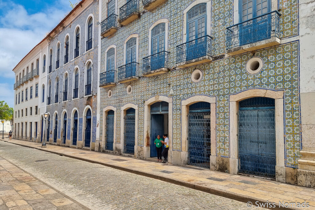 Gefliesste Fassade in Sao Luis