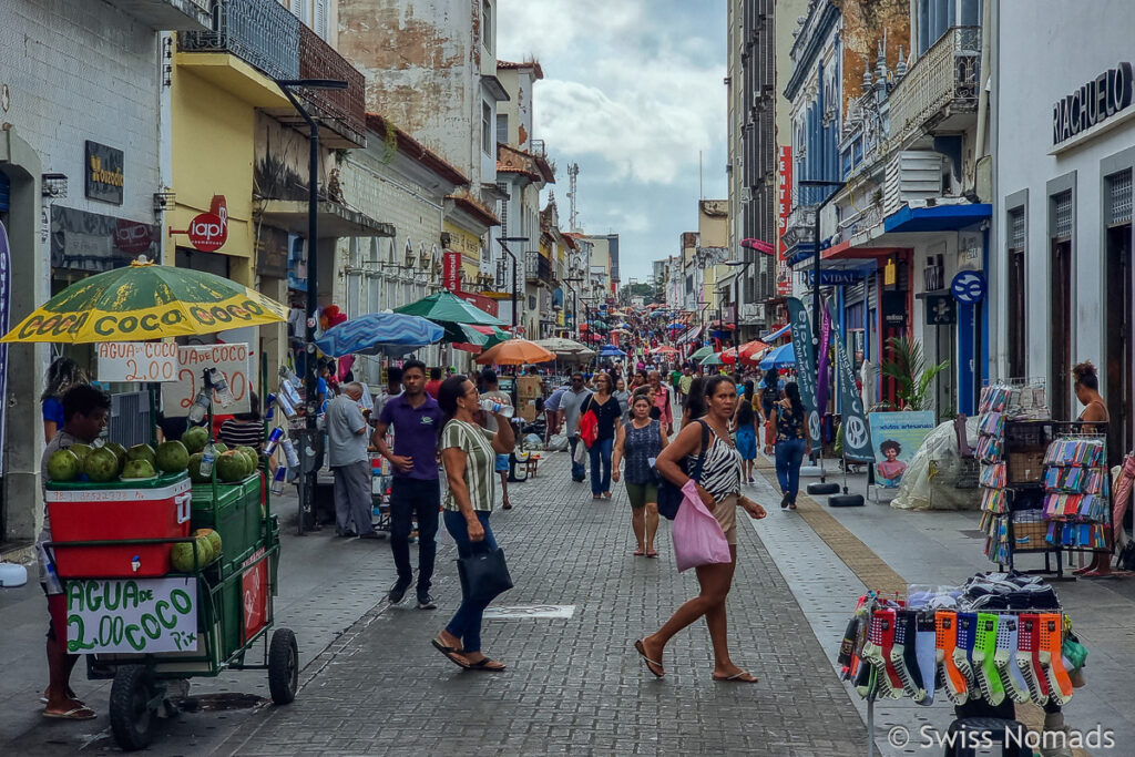 Einkaufsstrasse Rua Grande in Sao Luis