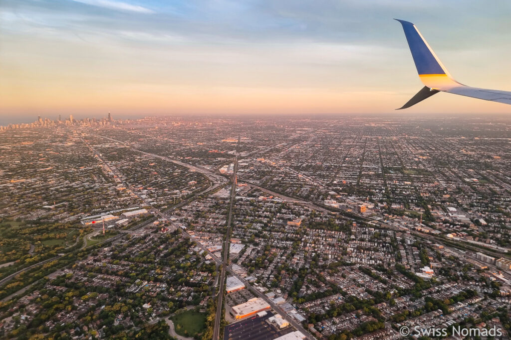 Chicago aus dem Flugzeug