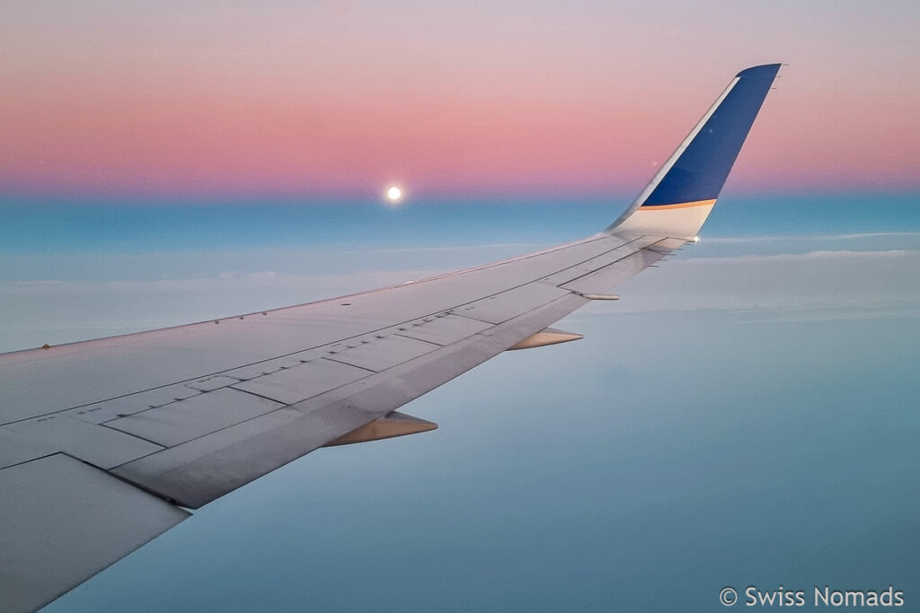 Mond aus dem Flugzeug