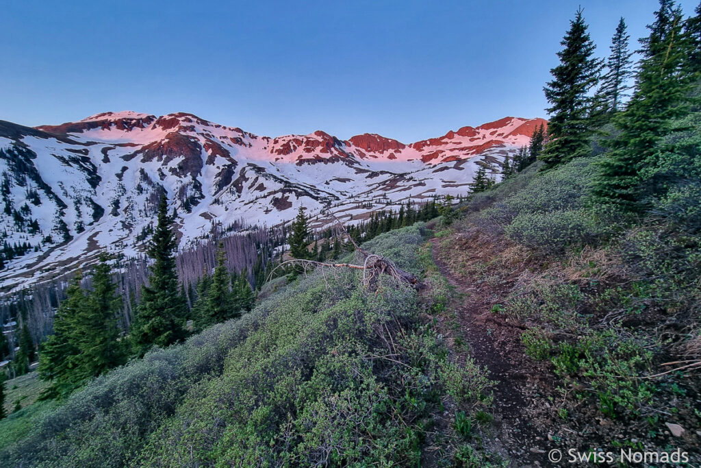 Morgenrot am CDT in Colorado