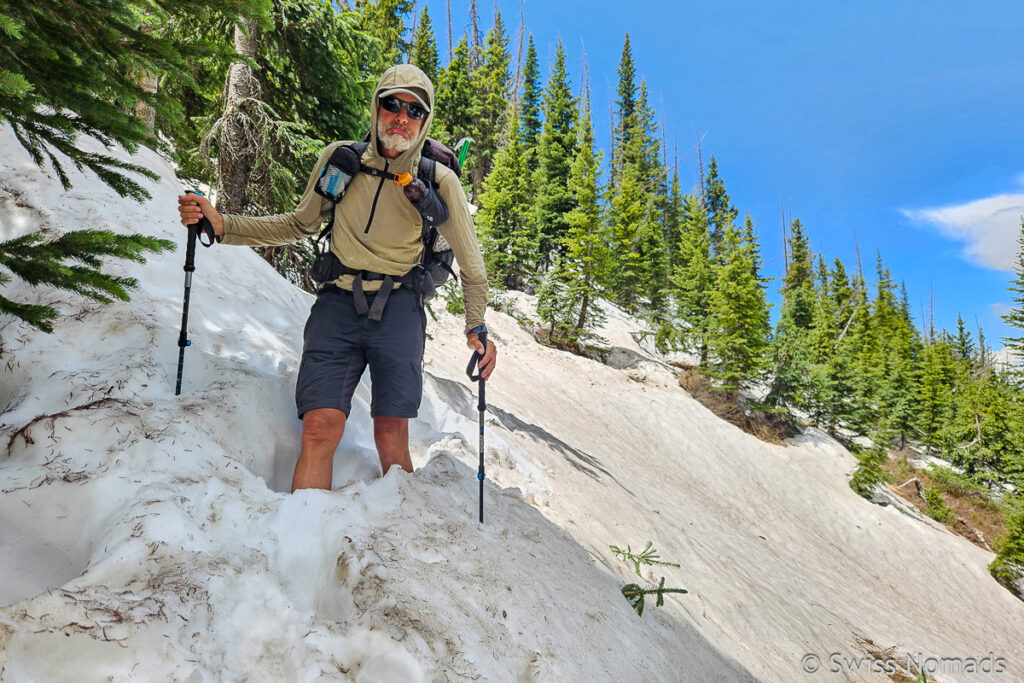 Postholing auf dem CDT in Colorado