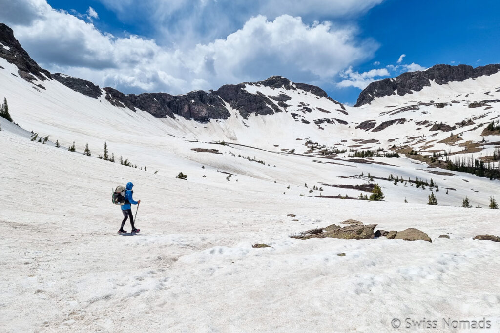 Schneefeld Wandern CDT Colorado