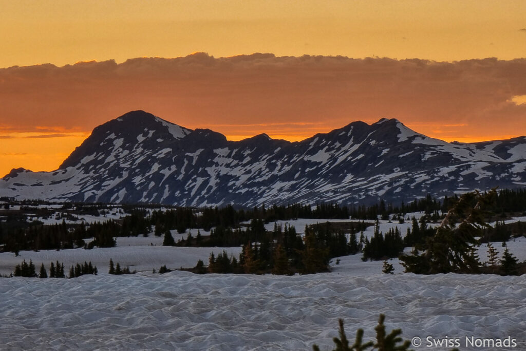 Sonnenuntergang am CDT in Colorado