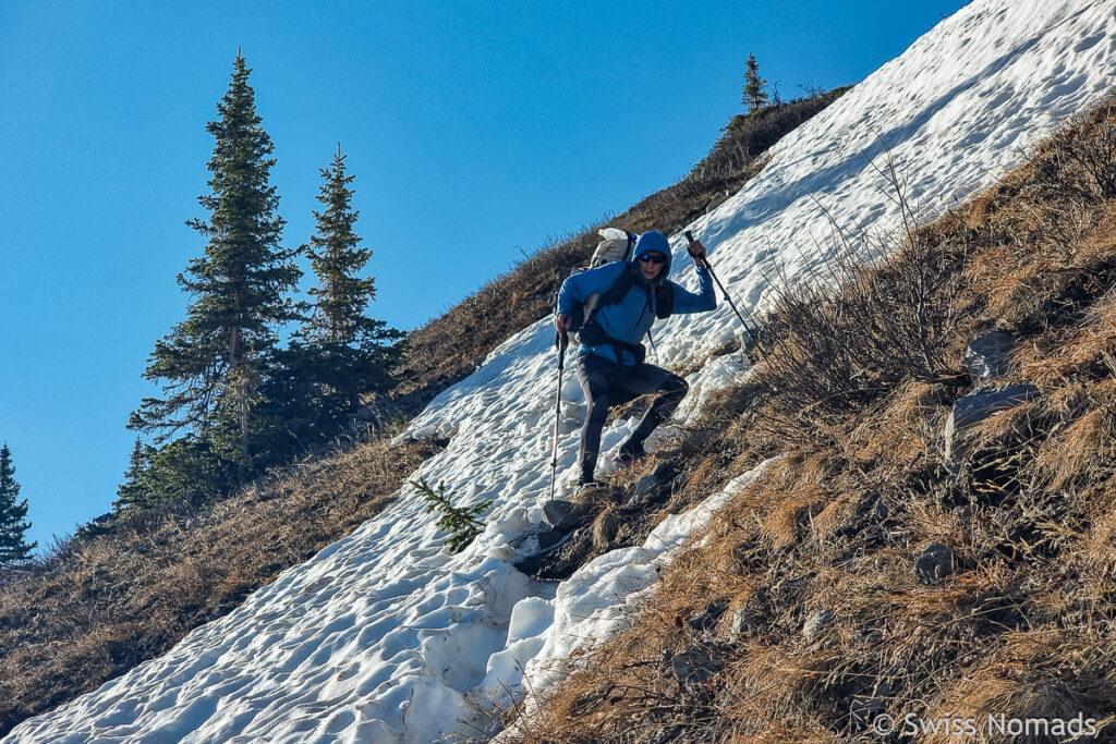 Steilhang am CDT in Colorado