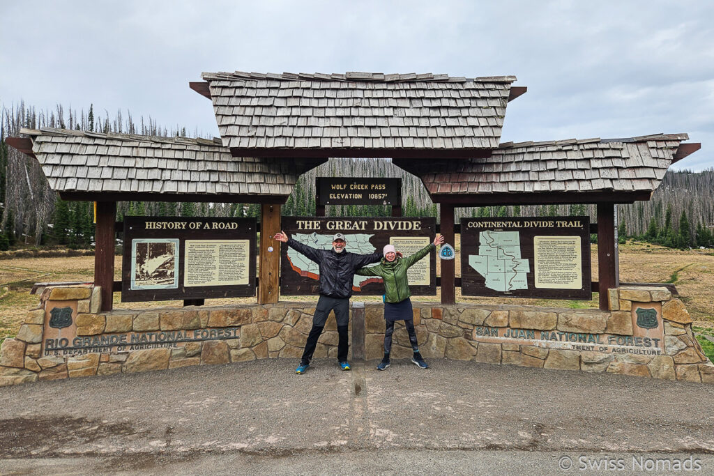 Wolf Creek Pass am CDT in Colorado