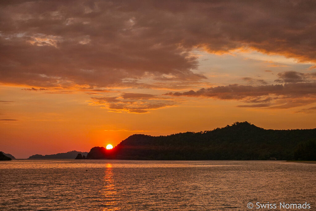 Sonnenuntergang auf Koh Mak in Thailand