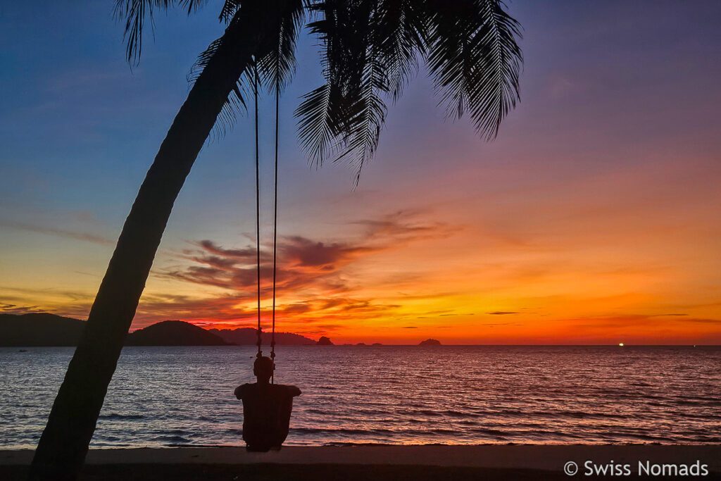 Sonnenuntergang auf Koh Mak in Thailand